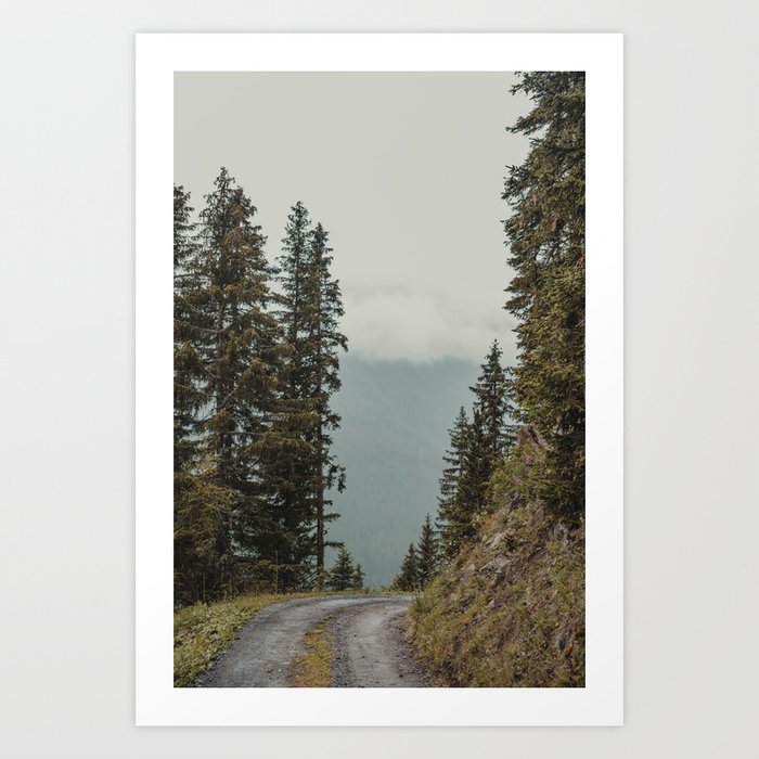 Endless road | Mountains | Travel Photography | Photo art print Art Print