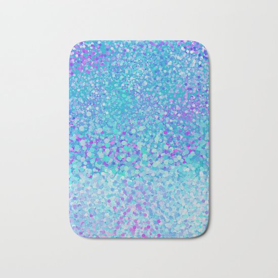 Turquoise fiesta dots Bath Mat