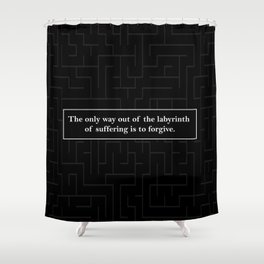 Labyrinth Quote - Looking for Alaska Shower Curtain