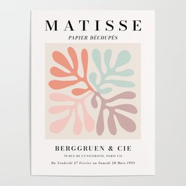 Henri Matisse Pastel Paper Cut Outs Exhibition Poster
