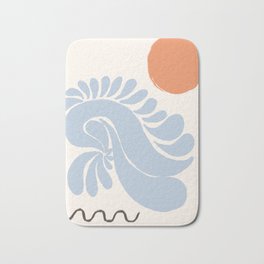 Matisse Sunset by the Ocean Bath Mat | Drawing, Roomdecor, Picasso, Sun, Round, Abstractocean, Neutral, Ocean, Ocea, Danishart 