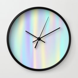 Pastel rainbow abstract Wall Clock