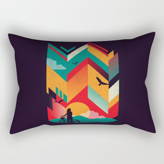 Bike Ride Rectangular Pillow