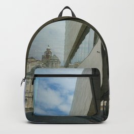 Reflecting at The Liverpool Museum Backpack | Reflection, Cityview, Museumofliverpool, Photo, Liverpoollandscape, Landscapephoto, Cityofliverpool, Liverpooluk, Ukphotographer, Liverpoolphotograph 