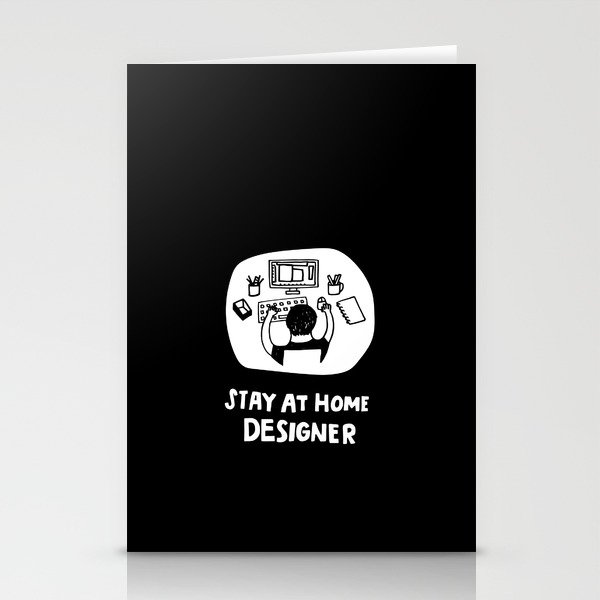 Stay at Home Designer Stationery Cards