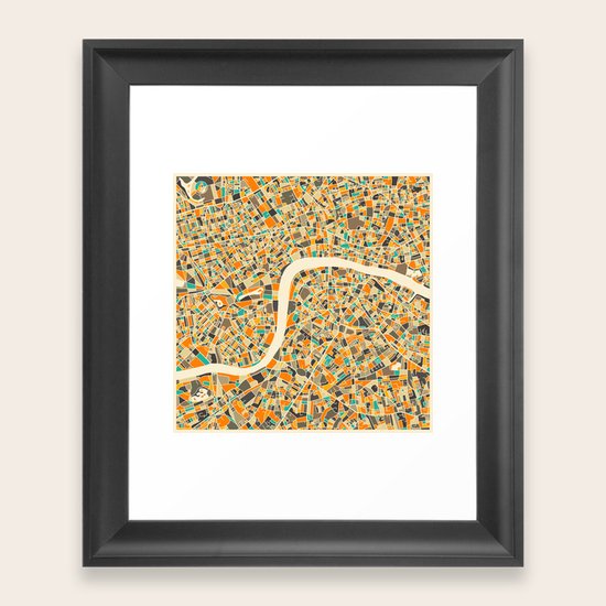LONDON MAP Framed Art Print
