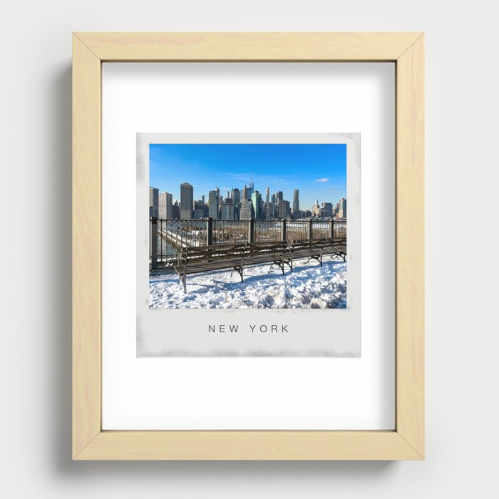 New York City Recessed Framed Print