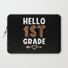 Hello 1st Grade Girl Enrollment Laptop Sleeve