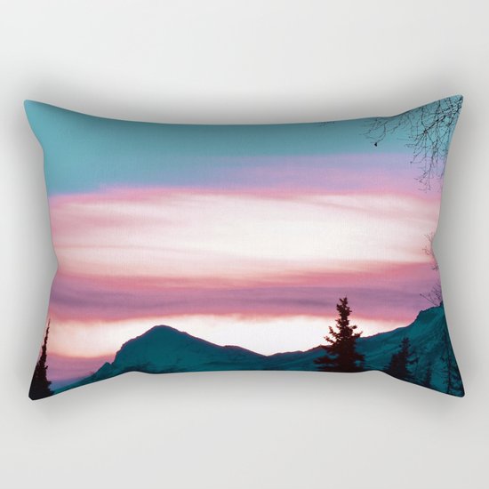 Alaskan Pastel Vibes Rectangular Pillow