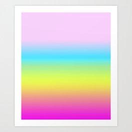 Rainbow Gradient Art Print