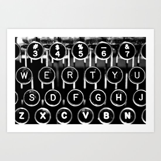 Rows of Keys Art Print