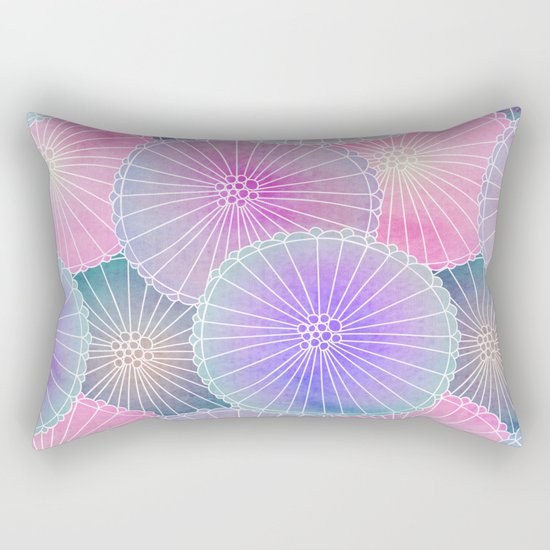 Floral Pattern 16 Rectangular Pillow