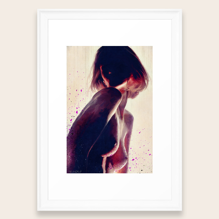 The Nude Silhouette Faceless Beauty Framed Art Print By
