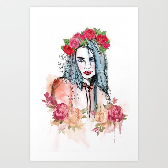 burning desire Art Print