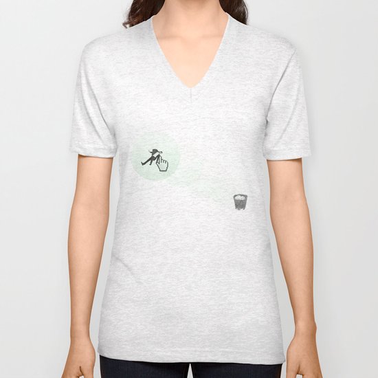 trash man Unisex V-Neck