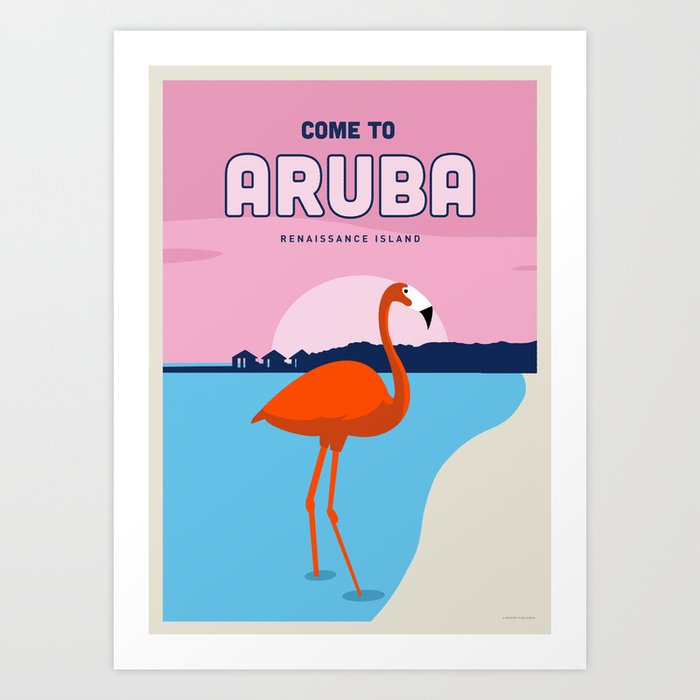 Visit Aruba Art Print