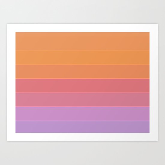 Soft Stripes Art Print