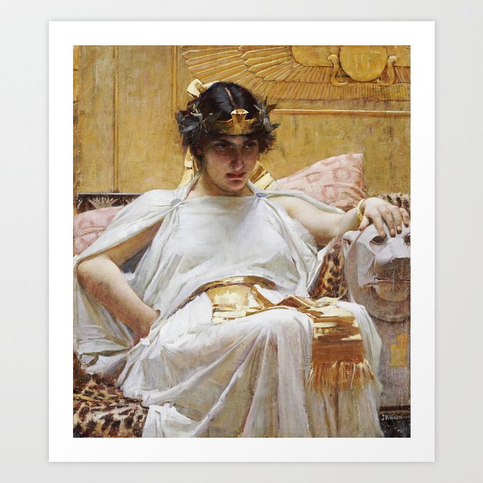 John William Waterhouse Cleopatra Art Print By Fineartpaintings