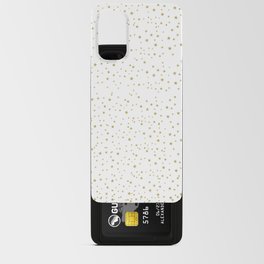 gold glitter stars small Android Card Case