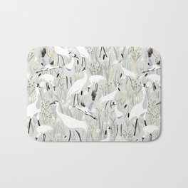 Whooping cranes comeback species neutral Bath Mat