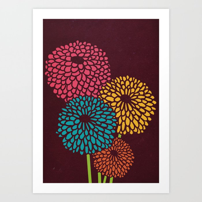 Still Life Chrysanthemum Art Print