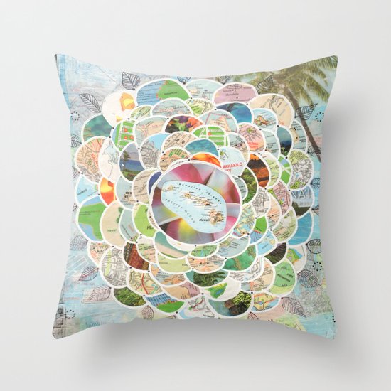 Alohabloom Throw Pillow