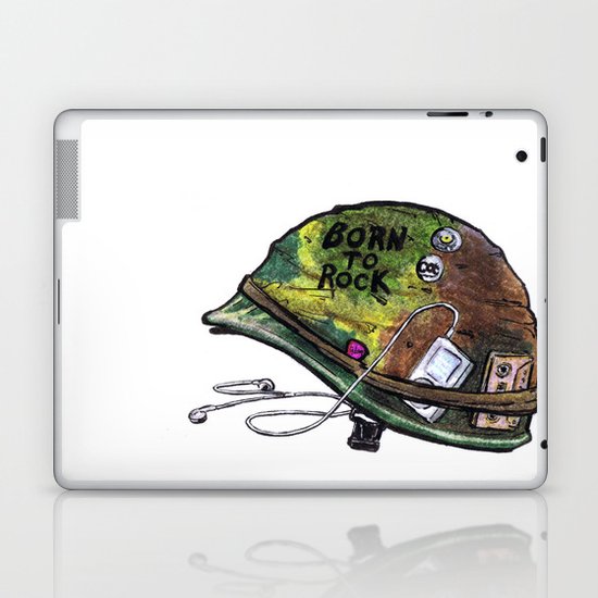 "Born to Rock" by Cap Blackard Laptop & iPad Skin