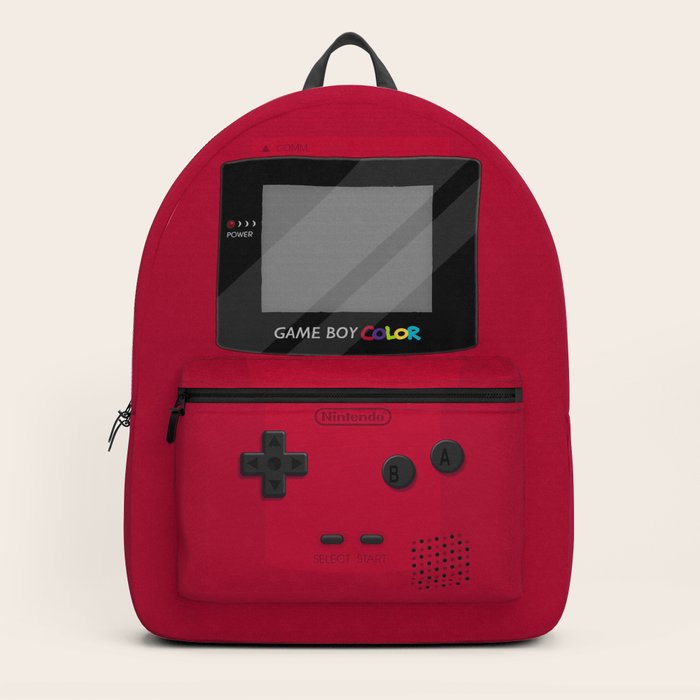 Gameboy Color Red Backpack By Katymakesthings Society6