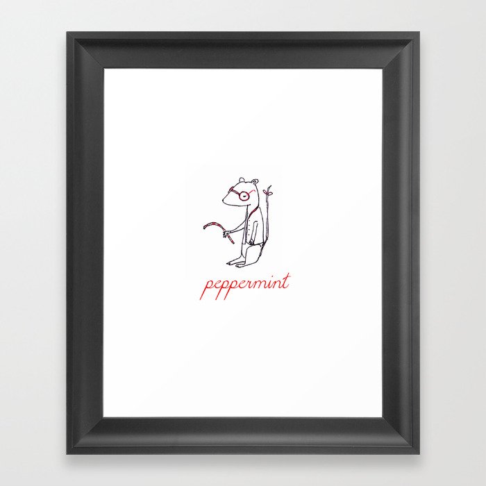 Peppermint Framed Art Print