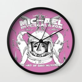 Michael Intergalaxon (Black & White) Wall Clock