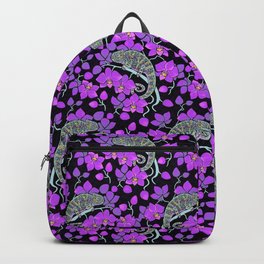 Chameleons and orchids (Gothic) Backpack