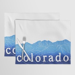 Colorado Mountain Ranges_continental divide Placemat