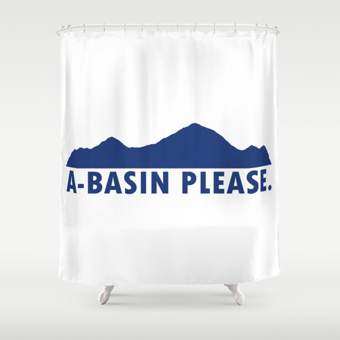 A-Basin Please Shower Curtain