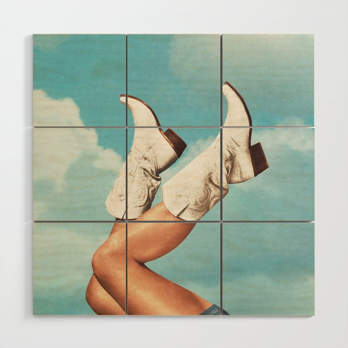 These Boots - Blue Sky Wood Wall Art