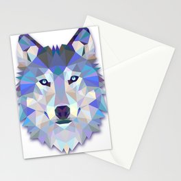 Colorful Wolf Stationery Card