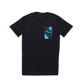 Blue Agate T Shirt | Color, Architecture, Boho, Abstract, Mineral, Macro, Digitalmanipulation, Festive, Agate, Cafelab 