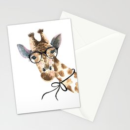 Giraffe with Glasses · Baby Giraffe · Baby Animals · Animals with Glasses · Giraffe with Bow Stationery Cards | Cutegiraffe, Kidsdecor, Cuteanimalhead, Kidsroom, Kidscorner, Babygiraffe, Babyanimals, Cuteanimals, Painting, Nurseryroom 