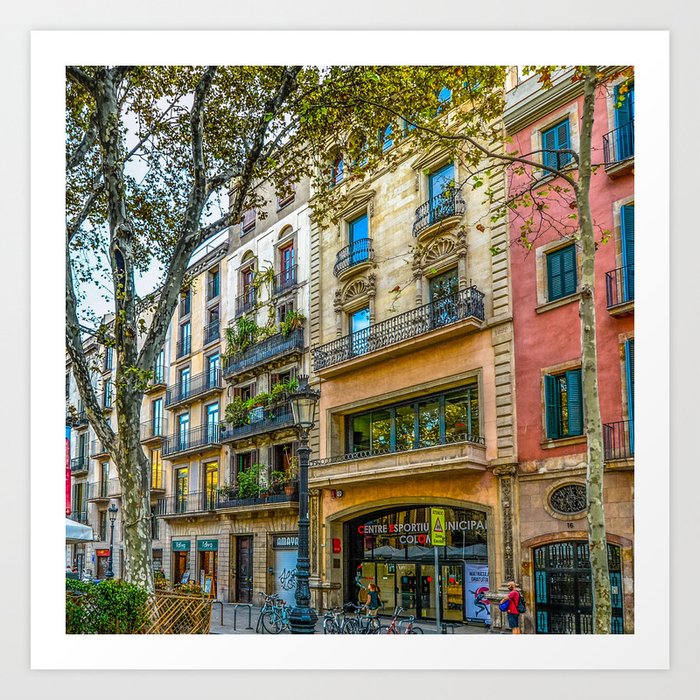 Spain Photography - Colorful Street Of Spain Art Print
