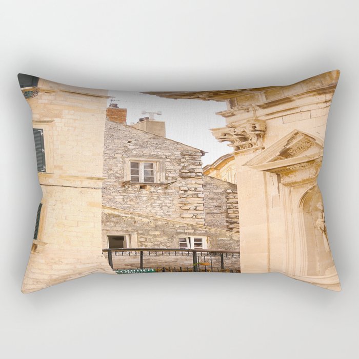 Terrace in Old Town Europe #decor #society6 #buyart Rectangular Pillow
