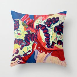 Bloody Pomegranate Throw Pillow