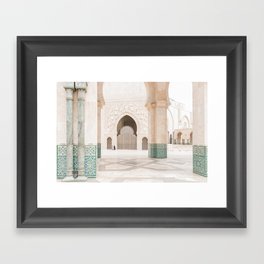 Beautiful Perspective - Hassan II, Casablanca, Morocco Framed Art Print