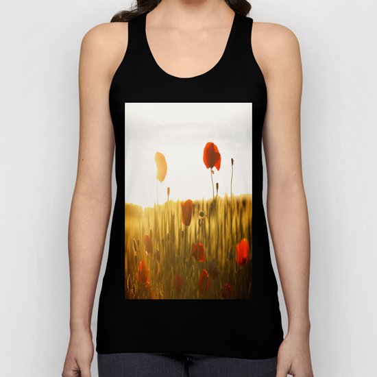 Poppies in the Sun Unisex Tank Top