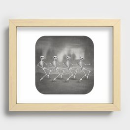 Dancing skeletons II Recessed Framed Print