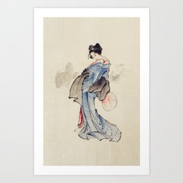 Geisha by Katsushita Hokusai Art Print