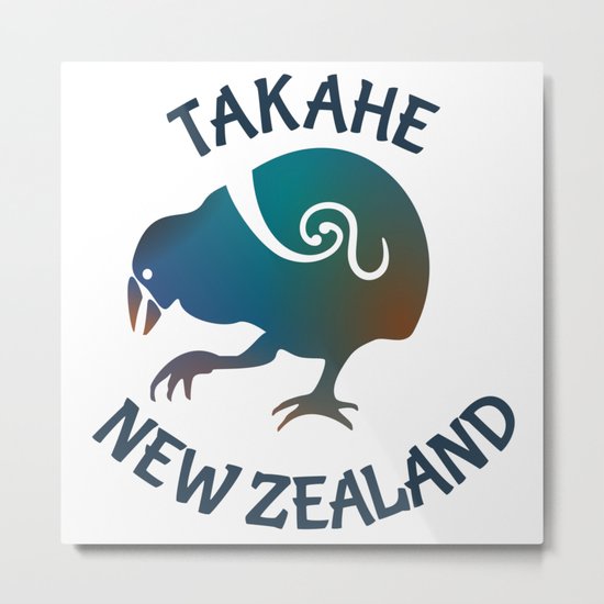 TAKAHE New Zealand Native bird Metal Print