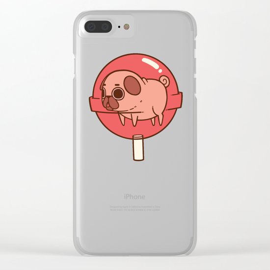 Puglie Lollipop Clear iPhone Case