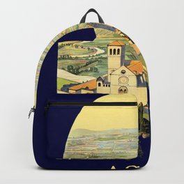 Vintage Litho Travel ad Assisi Italy Backpack | Perugia, Travel, Digital, Nature, View, Aap, Drawing, Italian, Advert, Advertising 