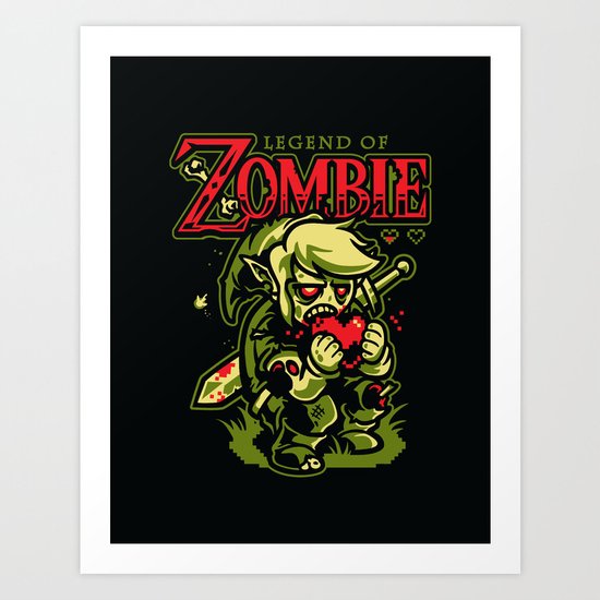 Legend of Zombie Art Print