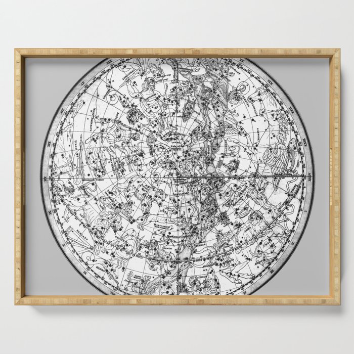 Astronomy Grey Serving Tray