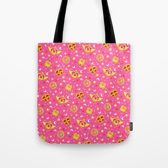 Sailor Moon Brooches Pattern - Pink / Sailor Moon Tote Bag